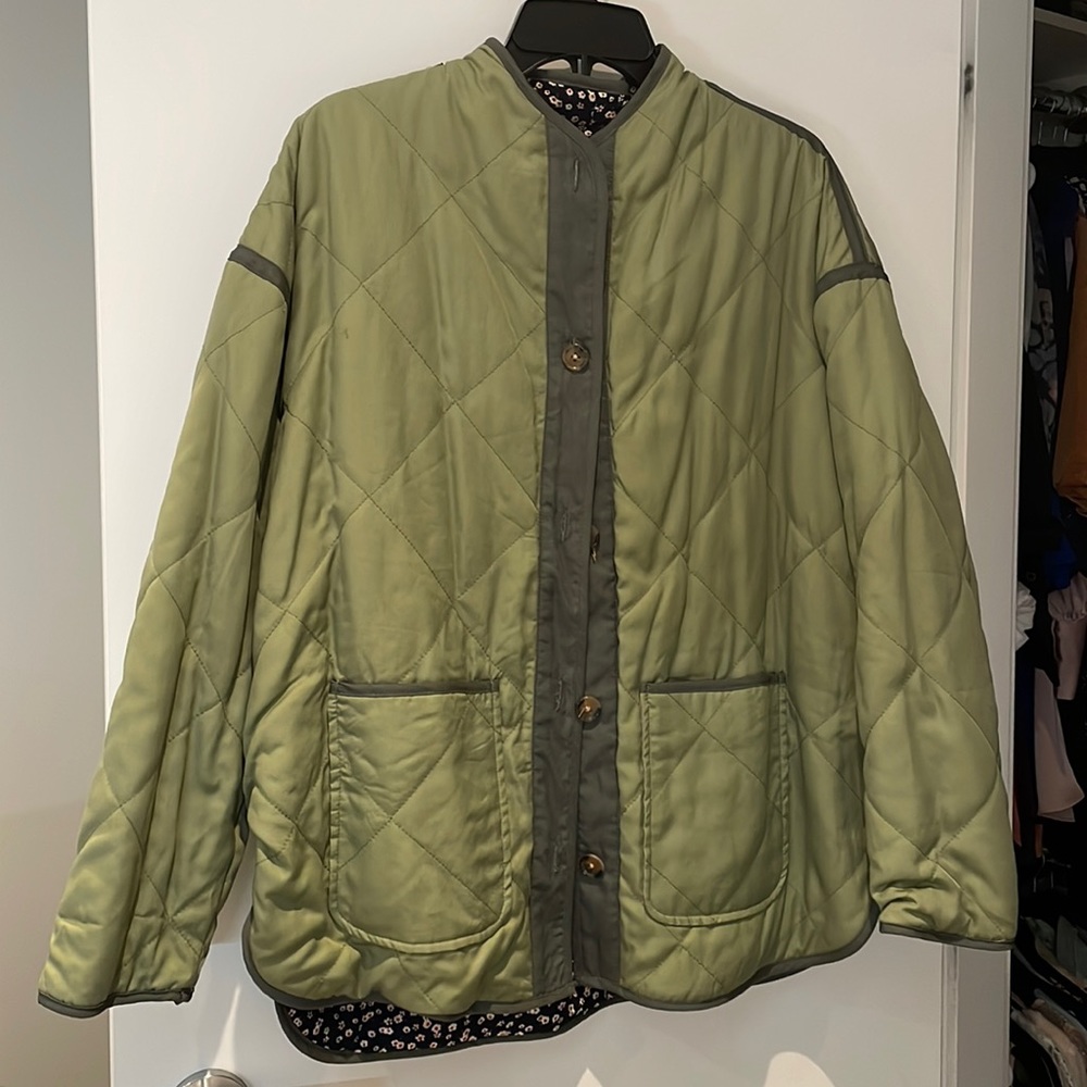 Olive Quilted Women's Jacket